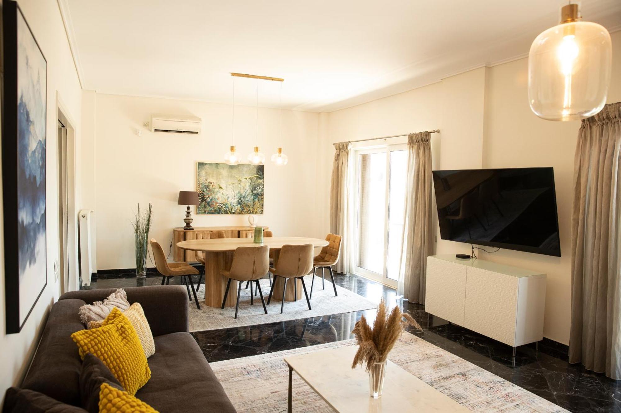 Spacious Glyfada Golf 4Br -Near Beach + Shops Афіни Екстер'єр фото
